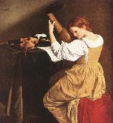 Orazio Gentileschi, The Lute Player by Orazio Gentileschi.